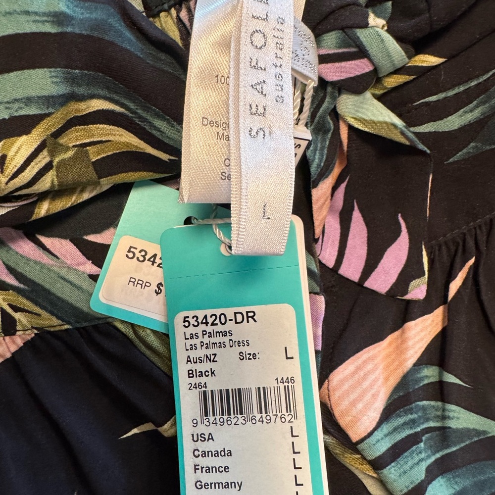 3 piece Tropical Print Maxi Dress and swimsuit - Picture 14 of 16